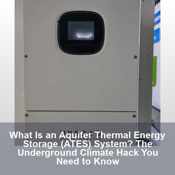 What Is an Aquifer Thermal Energy Storage (ATES) System? The Underground Climate Hack You Need to Know